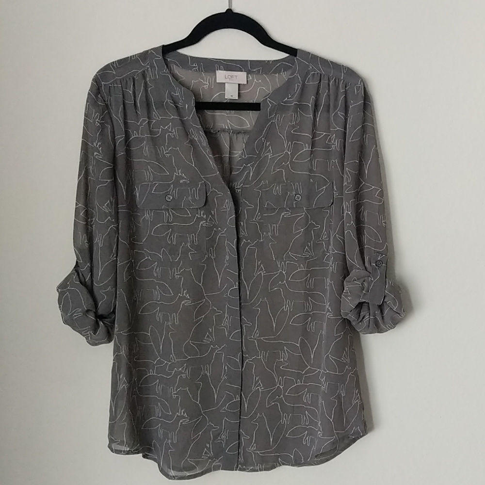Loft Grey Fox Blouse